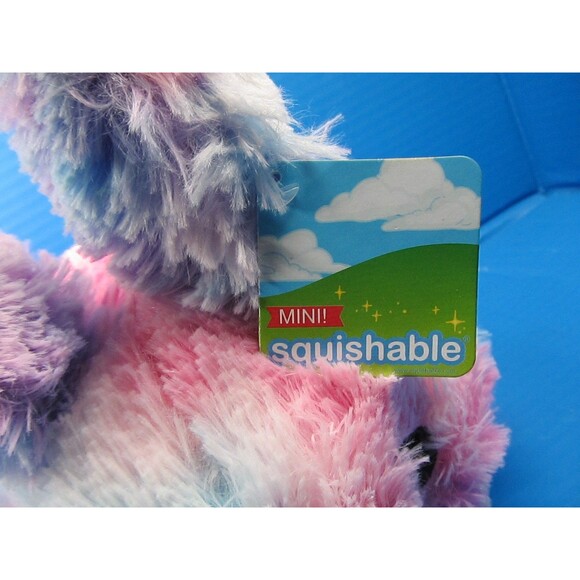 Squishable Cotton Candy Bunny Rabbit Plush Sewn Eyes Stuffed Animal 10" w/Tag - Picture 2 of 10